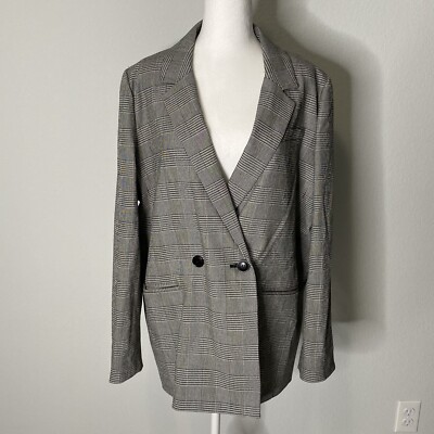 Madewell Womens Size XXL Dorset Blazer in Edsall Plaid NC590