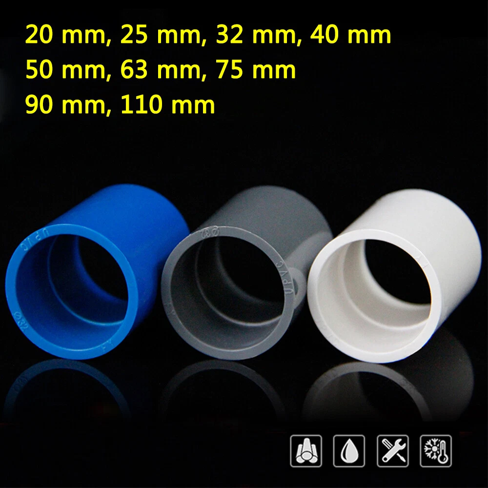 2pcs 20 To 200mm PVC Pipe End Cap PVC Pipe Plug PVC Pipe, 58 OFF