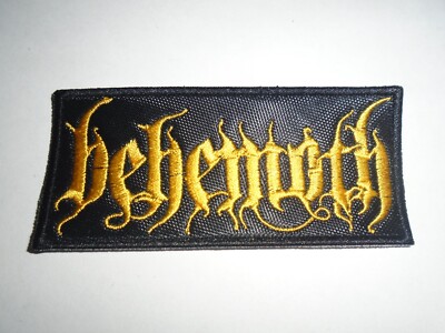BEHEMOTH BLACK METAL EMBROIDERED PATCH