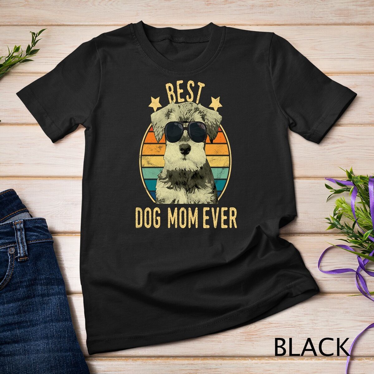 Miniature Schnauzer Mom T-Shirt Mother's Day Gift Miniature Schnauzer Mom T-Shirt Mother's Day Gift