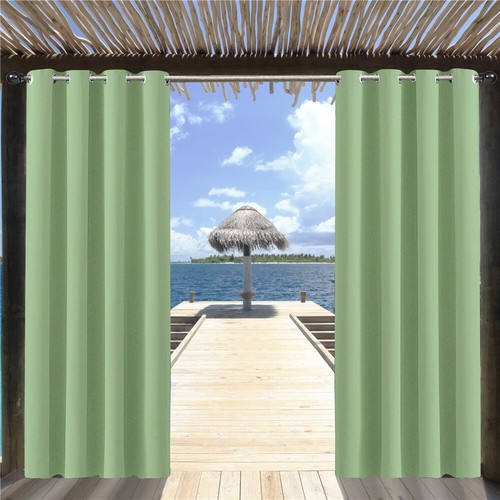 1/2er Set Outdoor Vorhang Blickdicht Vorhänge Garten UV Schutz Gardinen Panel - Bild 84 von 90