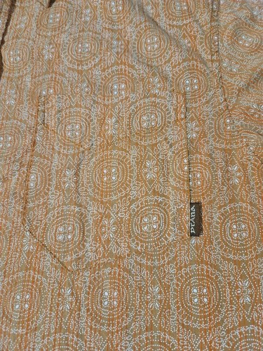 men's prana button up short sleeve shirt rn 92382 Orange/brown - Picture 3 of 10