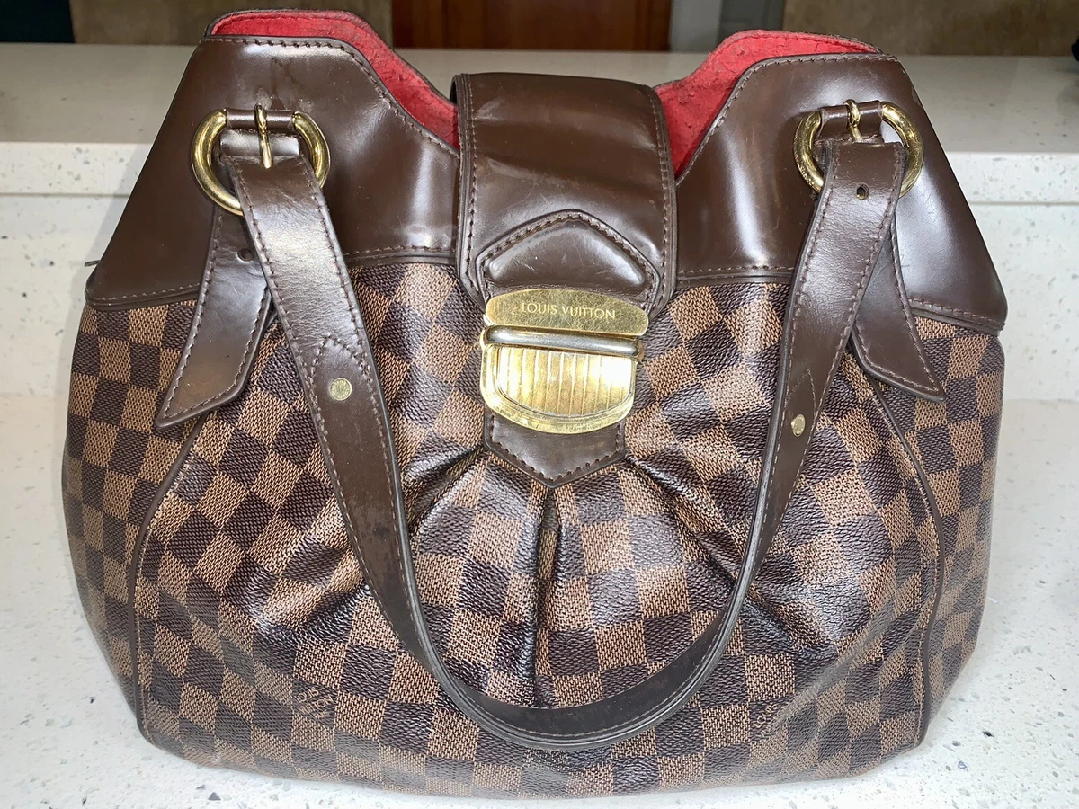 Gorgeous Authentic Vintage Louis Vuitton Damier Ebene Sistina GM