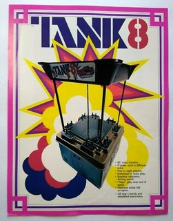 Tank 8Arcade FLYER Original 1976 Retro Video Game Retro Classic Artwork Vintage