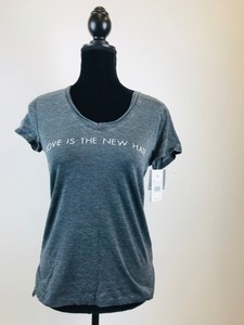 New-Grayson-Threads-Gray-Crew-Neck-Short-Sleeves-Graphic-Womens-Top-Size-S
