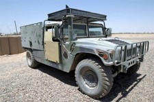 2004 USMC Marine HMMWV with ERC Armor Door Fallujah Iraq 4x6 Original Photo