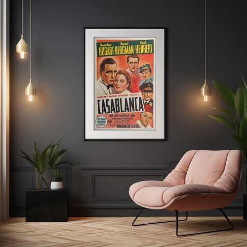Casablanca – 1944 Australian One Sheet (Warner Brothers) | Unframed Poster - 第 3/11 張圖片