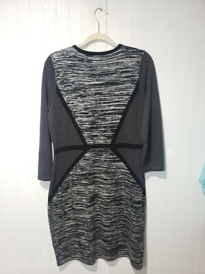 calvin klein long sleeve sweater dress Calvin Klein Womens Sweater Dress V-Neck Sweaterdress Black XL