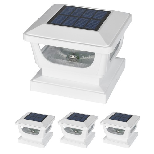 4/8/12pack LED Solar Post Lights Outdoor Garden Fence Deck Cap IP65 Waterproof - Picture 13 of 13