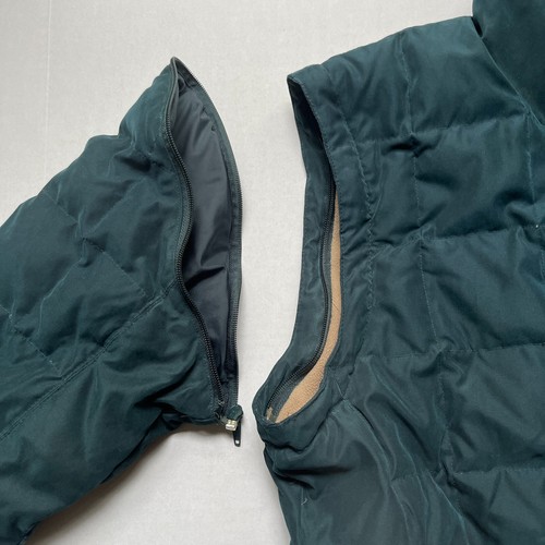 Horseware Ireland Down Jacket Coat Converts Vest Womens XL Green Quilted Lined - Picture 5 of 13