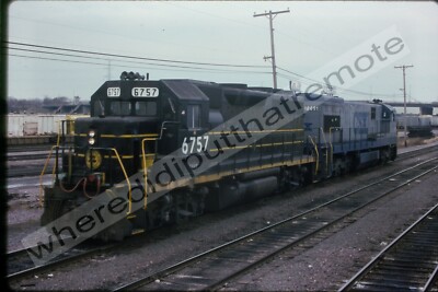 Original Dia Seaboard Coast Line SCL 6757 EMD GP40 Proviso ILL 11-91 (TJ) (LI)