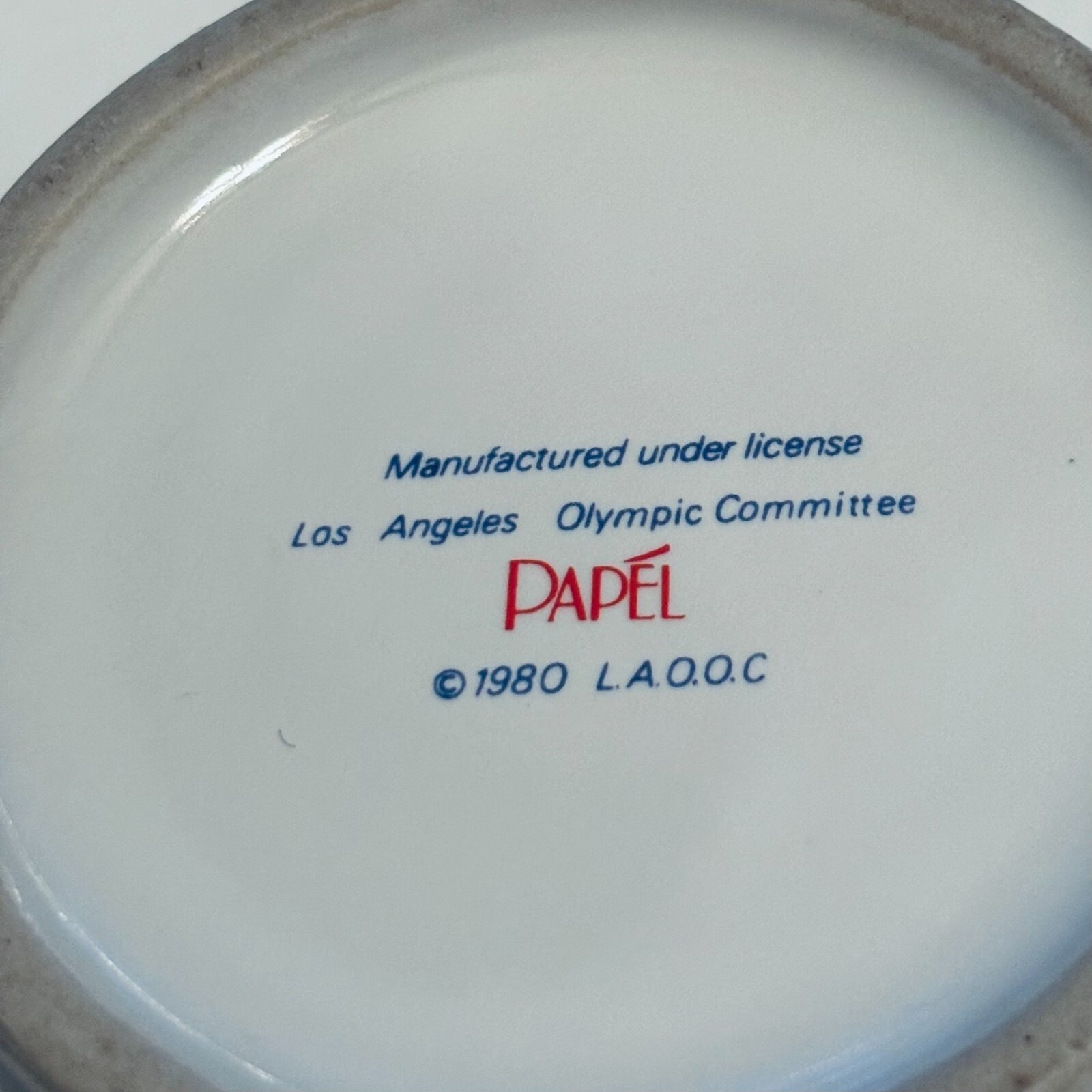 Vintage Papel 1984 Los Angeles Olympics Coffee Mug Cup White XXIII Olympiad - Picture 4 of 4
