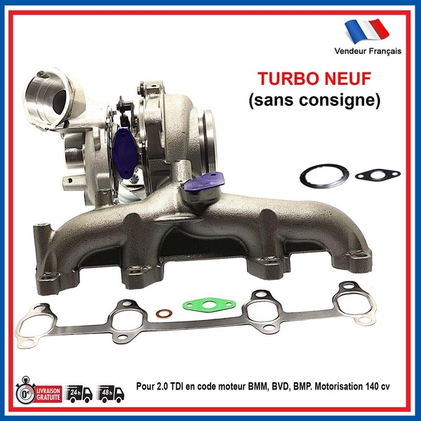 Turbo FüR Audi A3 (8P1) 2.0 TDI Quattro 140 PS - 03G253010V100 03G25316H 65019-image