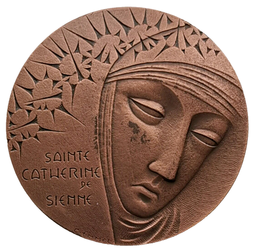 MED 198. Médaille Sainte Catherine de Sienne se rend à Avignon par Emmel - Bild 2 von 2