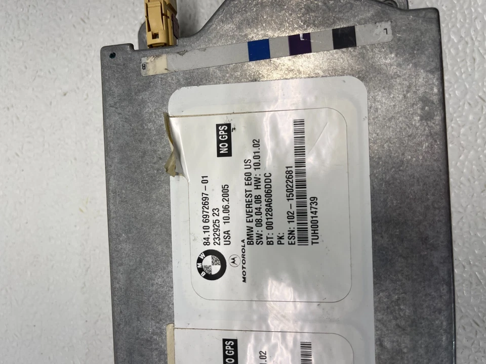 2006-2008 BMW 530xi E60 TELEMATICS BLUETOOTH COMMUNICATION MODULE TCU TELEPHONE - Image 3 of 4