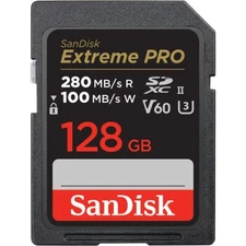 	SanDisk - Extreme Pro 128GB SDXC UHS-II V60 Memory Card	
