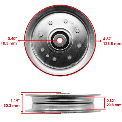 Flat Idler Pulley For Husqvarna MZ48 MZ52 MZ61 V548 V554 IZ21 Zero