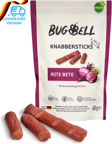 Bugbell Softer Hundeleckerli Mit Roter Bete 60G, Hundesnack, Dog Treats, Hypoall - Bild 7 von 12