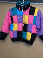 Vintage London Fog Kids Puffer Jacket Size 6 -L-Unisex multicolored pre-owned