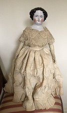 Flat Top China Head Doll circa 1860