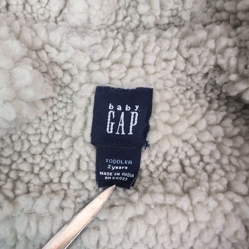 Baby Gap Pea Coat Wool Tapestry Navy Blue Toggle Button Toddler 2 Year Full Zip - Picture 4 of 8