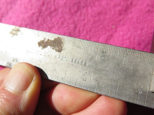 vintage Stanley USA no 21 square slotted combination for carpenter shop tool rul - Picture 15 of 22