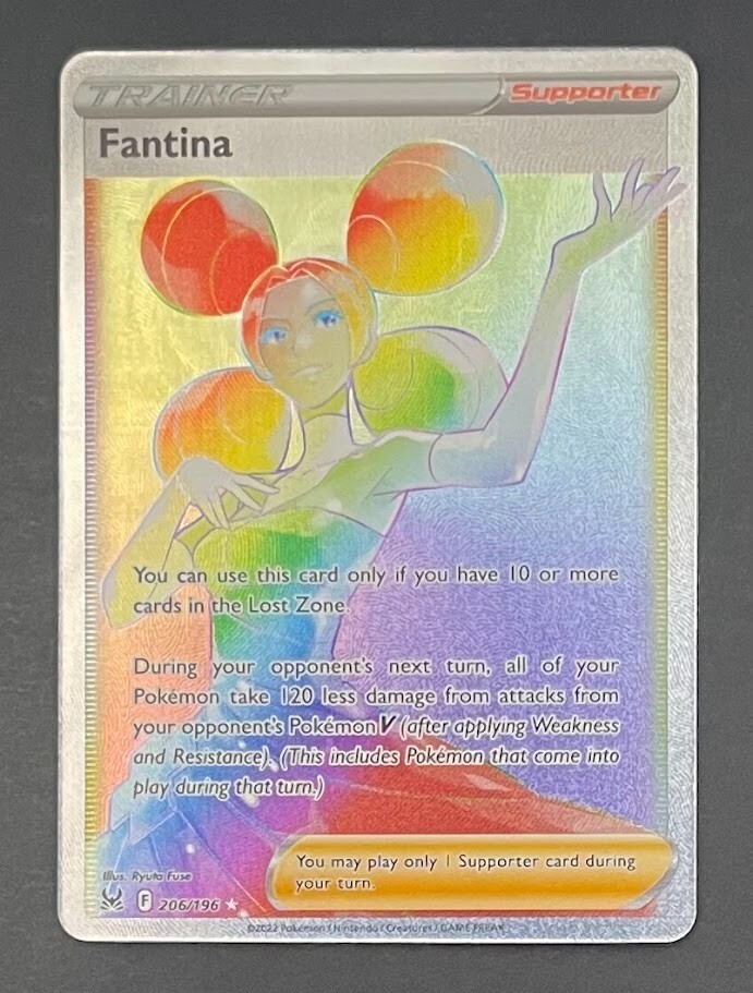 Pokémon Card Fantina 206/196 Lost Origin - Near Mint