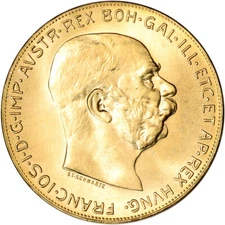 Austria Gold 100 Coronas (.9802 oz) - BU - Random Date