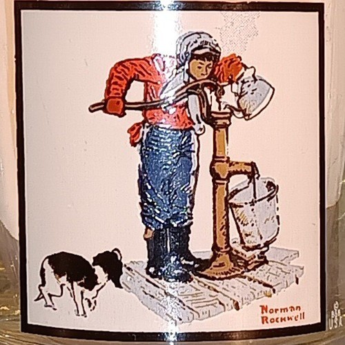 Norman Rockwell Hi Ball Glass - Anuncio Pepsi 1963 - "Elección escalofriante" - De colección - Imagen 2 de 4