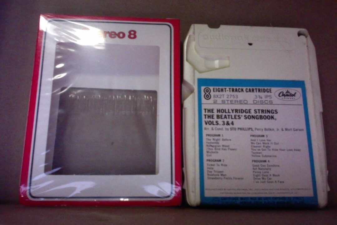 Orig. Hollyridge Strings Beatles Song book 8 track tape & volumes
