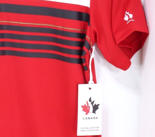 HBC Outfitters TEAM CANADA Olympics GOLF SHIRT, Red, Men's M, NEW w/ Tag! - Picture 4 of 5