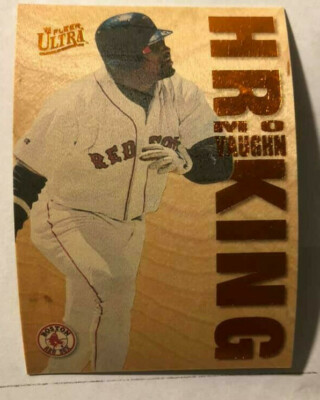 1996 FLEER ULTRA #11 WOOD GRAIN HOME RUN HR KING MO VAUGHN REDEEMED