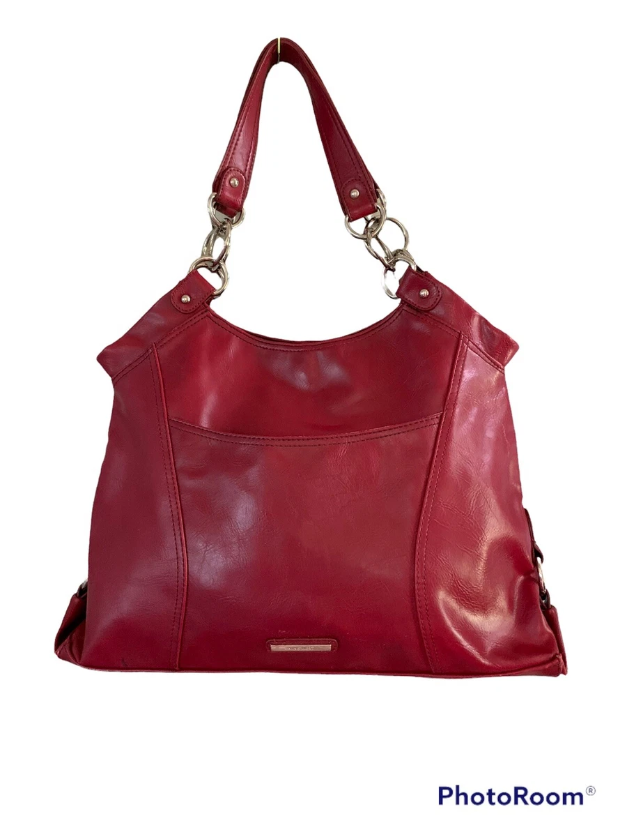 Beautiful Nine West Red Leather Shoulder Bag