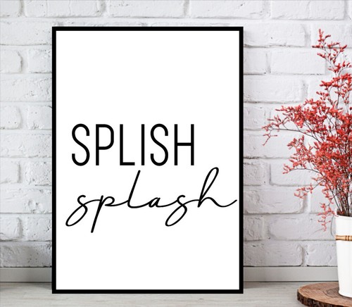 FINE ART QUALITY Bathroom Print Minimalist Wall Funny Poster Toilet Home Picture - Picture 39 of 48