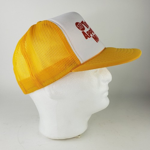 1990 Yellow 76 Trucker Appreciation Month Snapback Hat Yupoong Trucker - Picture 5 of 9