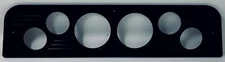 1966 GMC Truck 6 Hole Gauge Dash Panel Insert Billet Aluminum