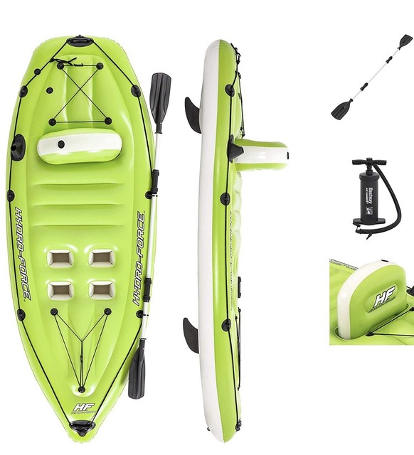 Bestway Hydro Force Koracle Inflatable Kayak Boat Set with 