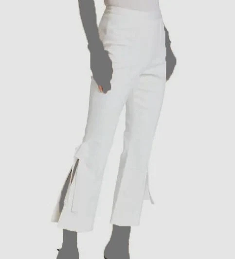 295 Cinq A Sept Women s White Tous Les Jours Lou Split Side Jeans