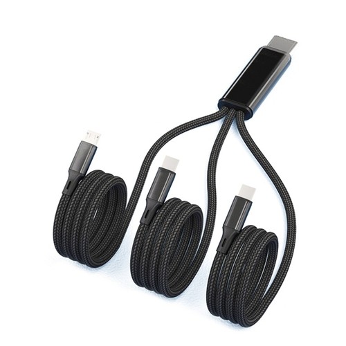 3 in 1 2A Charger Cord Connector Dual Type C/Micro USB Universal Port Adapter - 第 10/12 張圖片