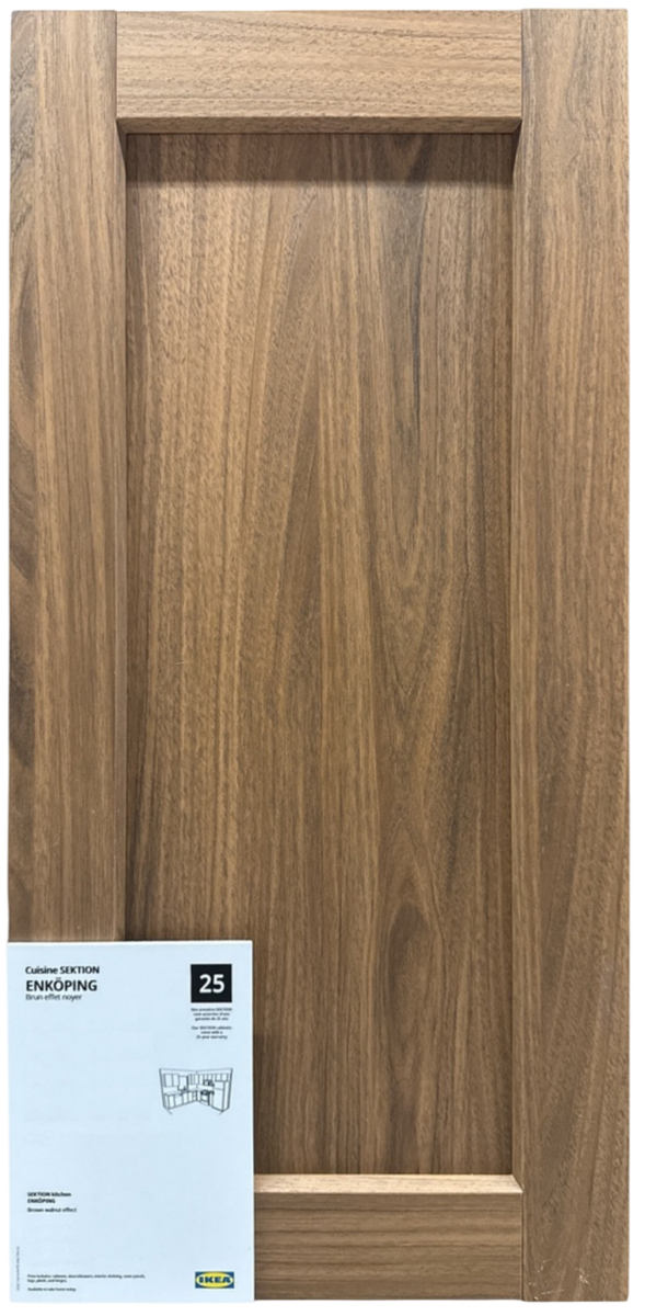 New IKEA ENKOPING Brown Walnut Effect Door 38x76 cm (15x30