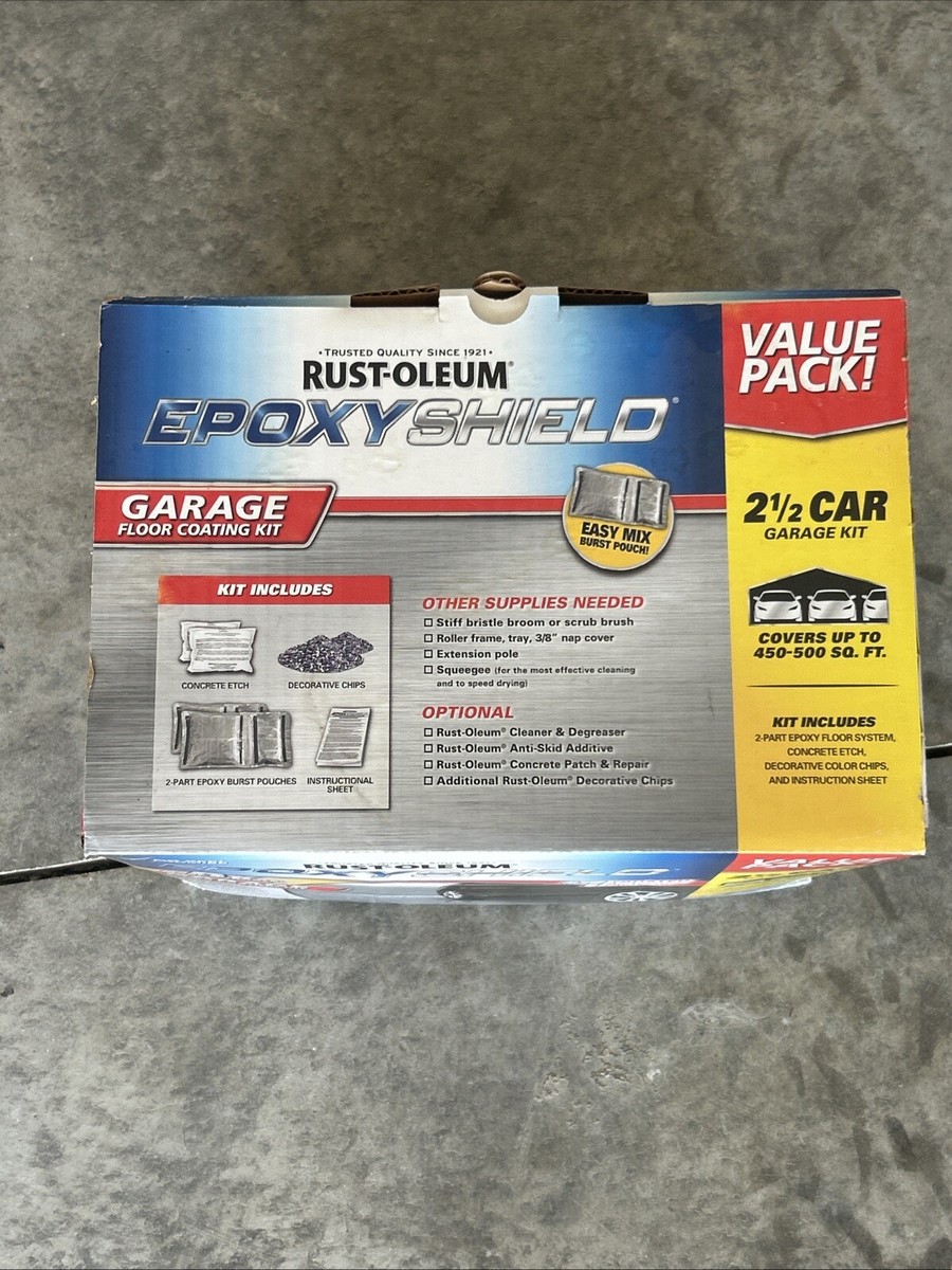 Rust-Oleum Epoxy Shield Floor Coating Car Garage Kit Tan