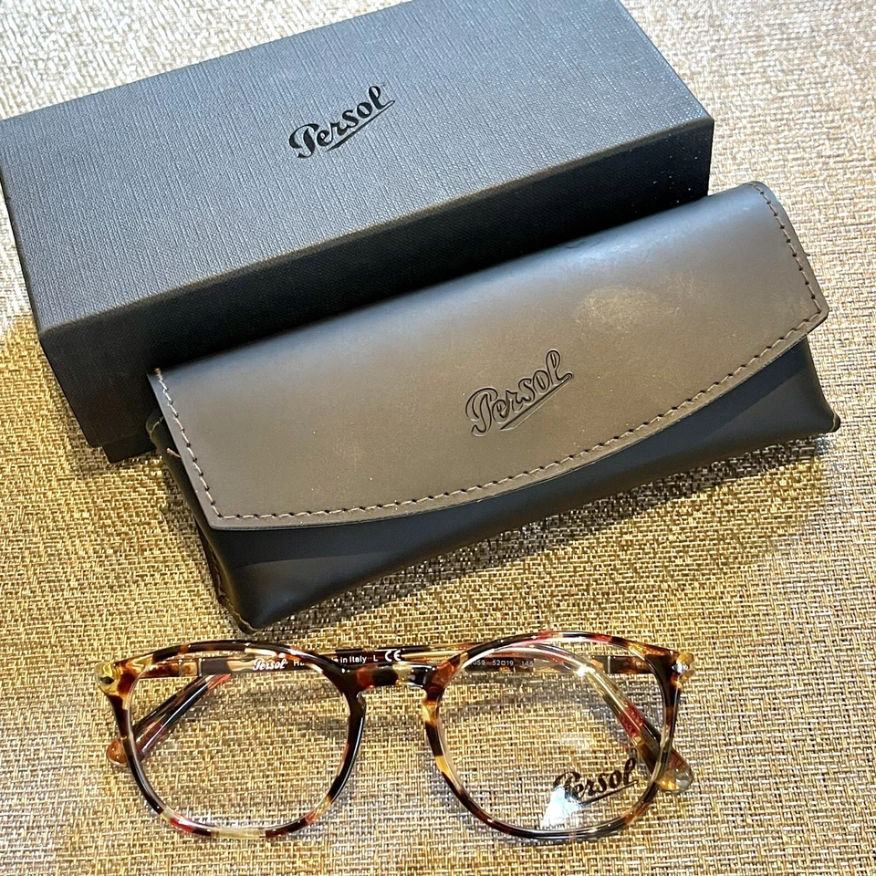 NUEVO Gafas Persol PO 3007 V M 1059 Habana Rosa Marrón 52-19-145 mm Hechas ITALIA Foto 2 de 4