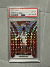2024 Panini Mosaic Elevate #7 ALEXANDRE SARR Rookie RC PSA 10 Wizards Mosaic