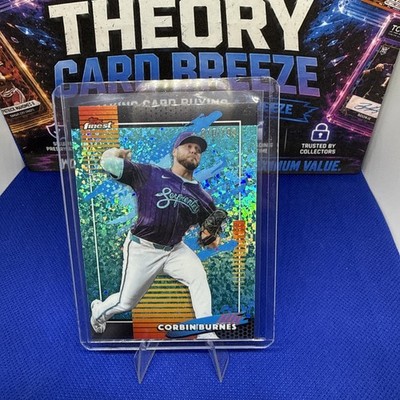 2026 Topps Finest Corbin Burnes Uncommon Aqua Mini-Diamond Refractor #121 10/199