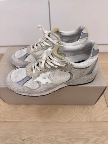 GOLDEN GOOSE Gol Goose Dadstar sneakers con pannelli in pelle bianca taglia 41