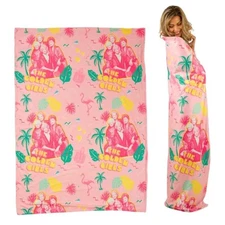 The Golden Girls Throw Blanket 46x60 Pink Plush Microfleece Throw