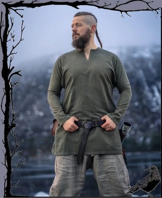 Mittelalter Wikinger Tunika aus Leinen - Ragnar  Leonardo Carbone