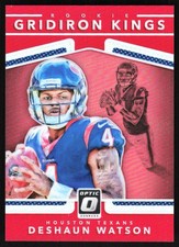Deshaun Watson 2017 Donruss Optic Red Prizm RC #12 Cleveland Browns Rookie Card. rookie card picture