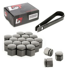 20x Abdeckkappen Radschraubenkappen Radschrauben grau 17 mm für MERCEDES PKW