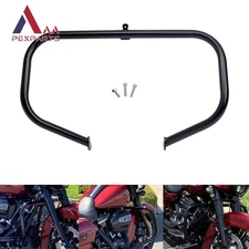Black Highway Engine Guard Crash Bar For Harley Touring Street Glide 09-23